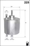 MECA-FILTER ELE6028 Фильтр топливный