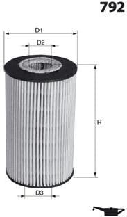 MECA-FILTER ELH4432 Фильтр масляный вставка
