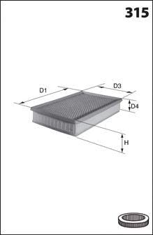 MECA-FILTER ELP9073 Фильтр воздушный