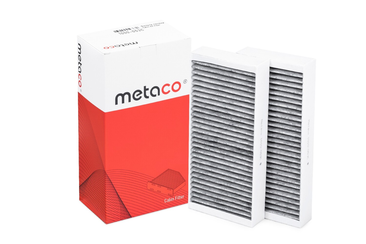 METACO 1010053C Фильтр салона угольный (комплект 2 шт.)
