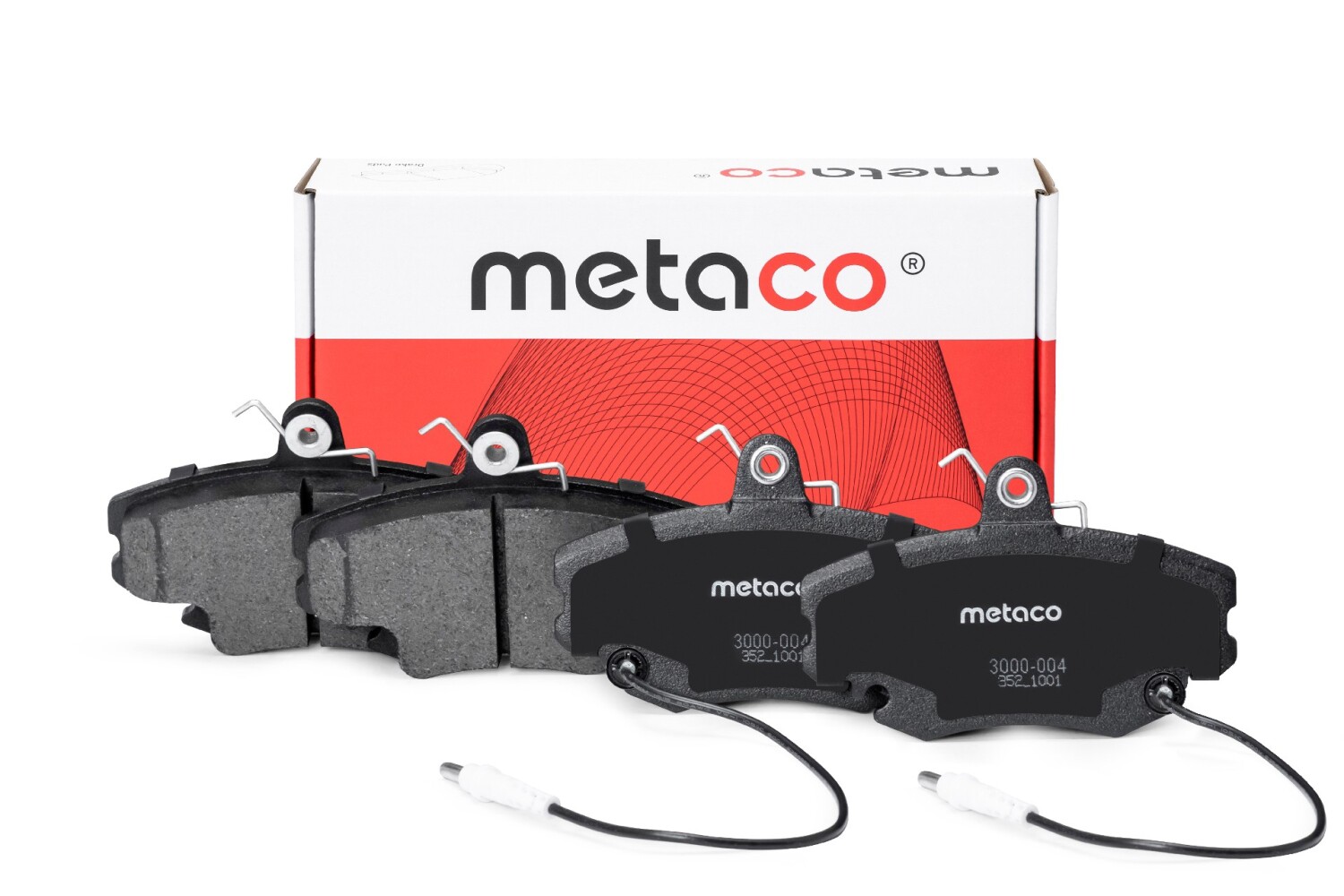 METACO 3000004 Колодки тормозные дисковые | перед |