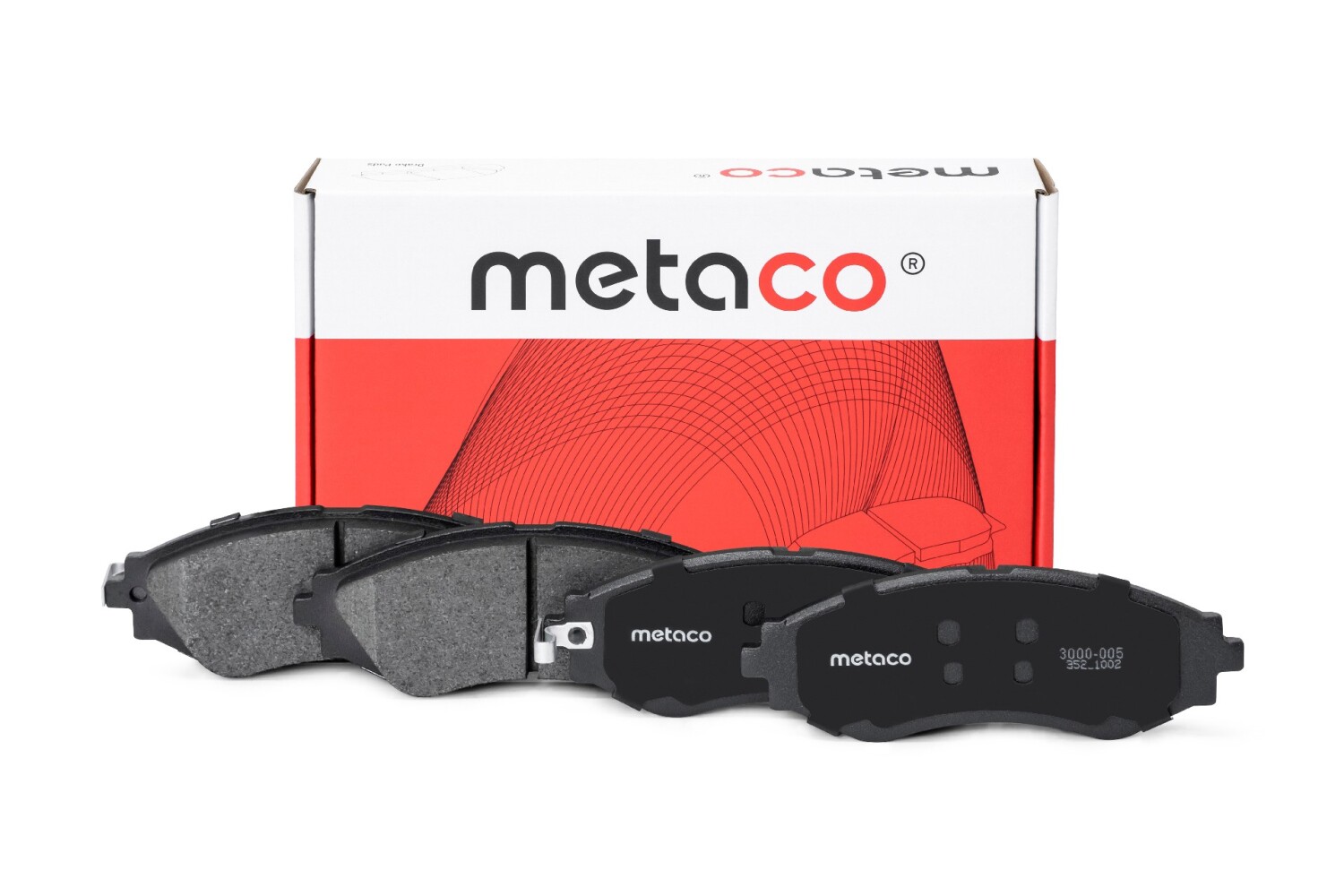 METACO 3000005 Колодки тормозные дисковые | перед |