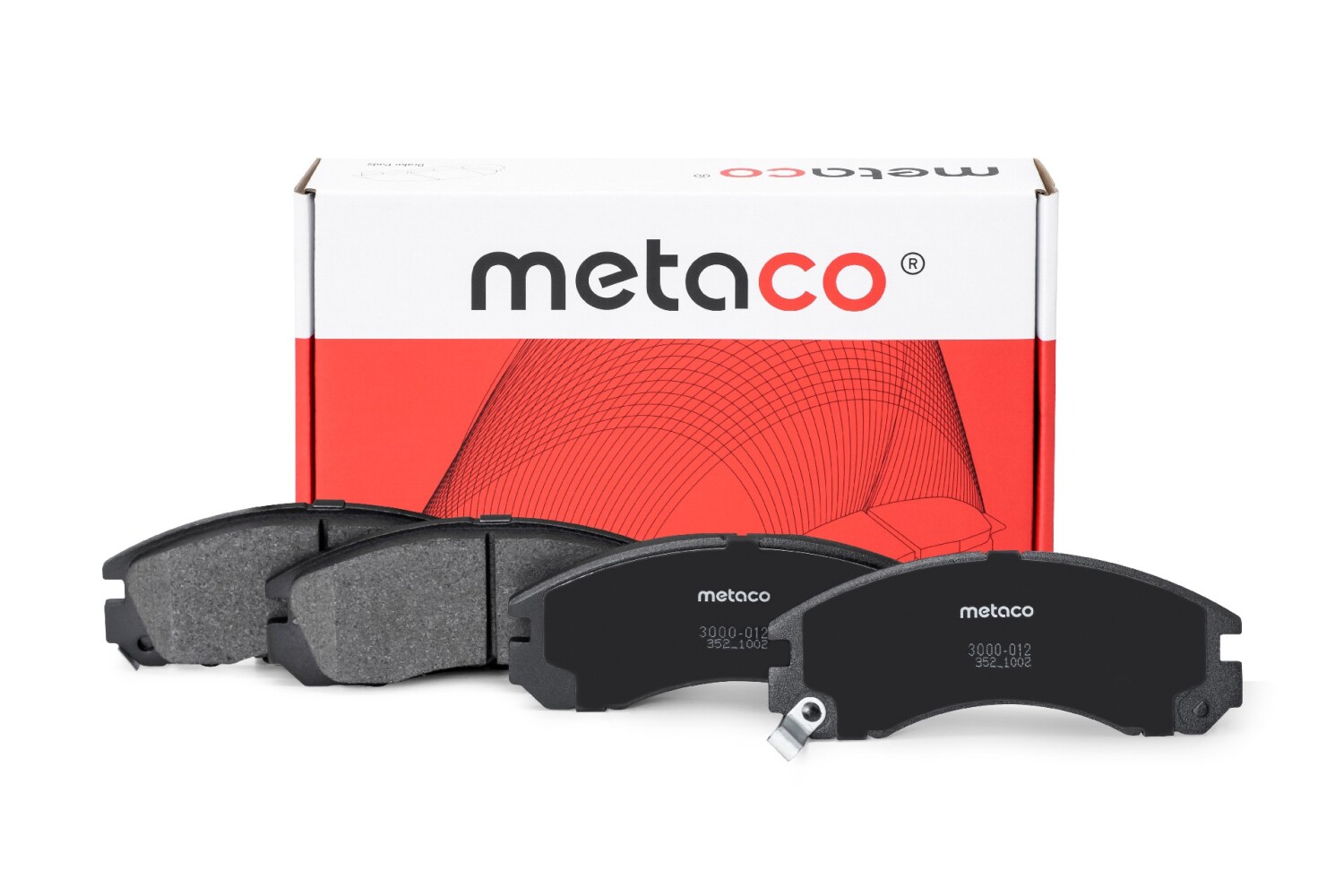 METACO 3000012 Колодки тормозные передние к-кт