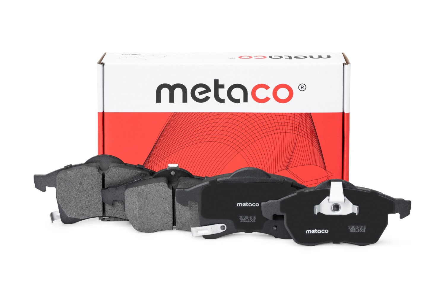 METACO 3000016 Колодки тормозные дисковые | перед |