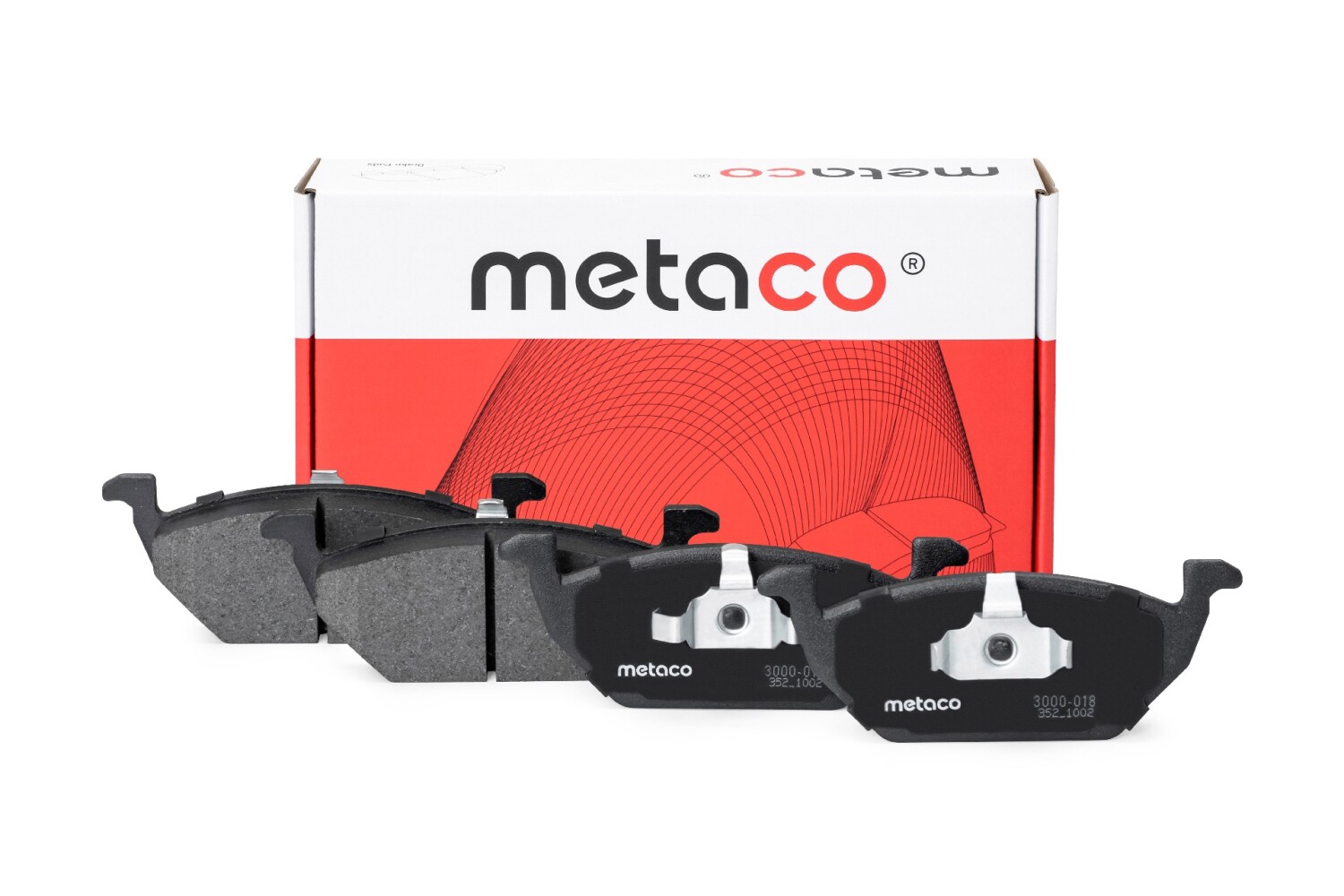 METACO 3000018 Колодки тормозные дисковые | перед |