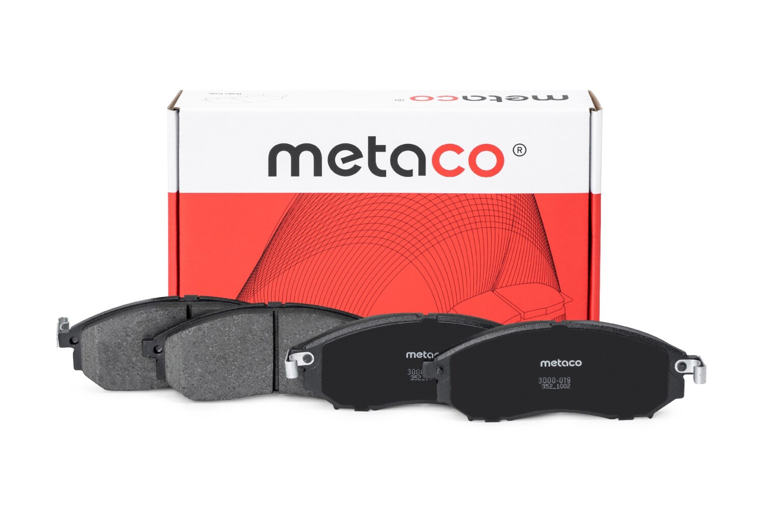 METACO 3000019 Колодки тормозные дисковые | перед |