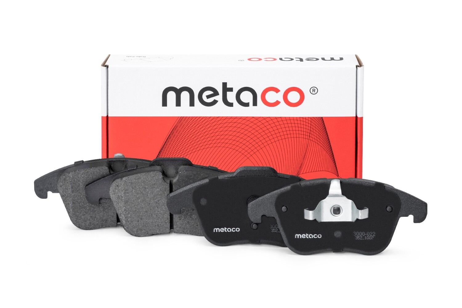 METACO 3000022 Колодки тормозные дисковые | перед |