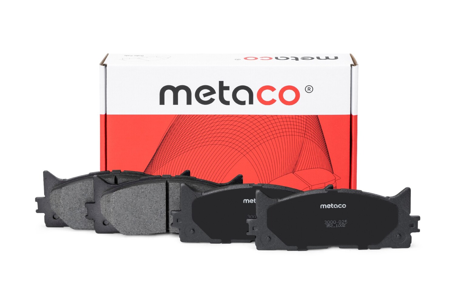 METACO 3000025 Колодки тормозные дисковые | перед |