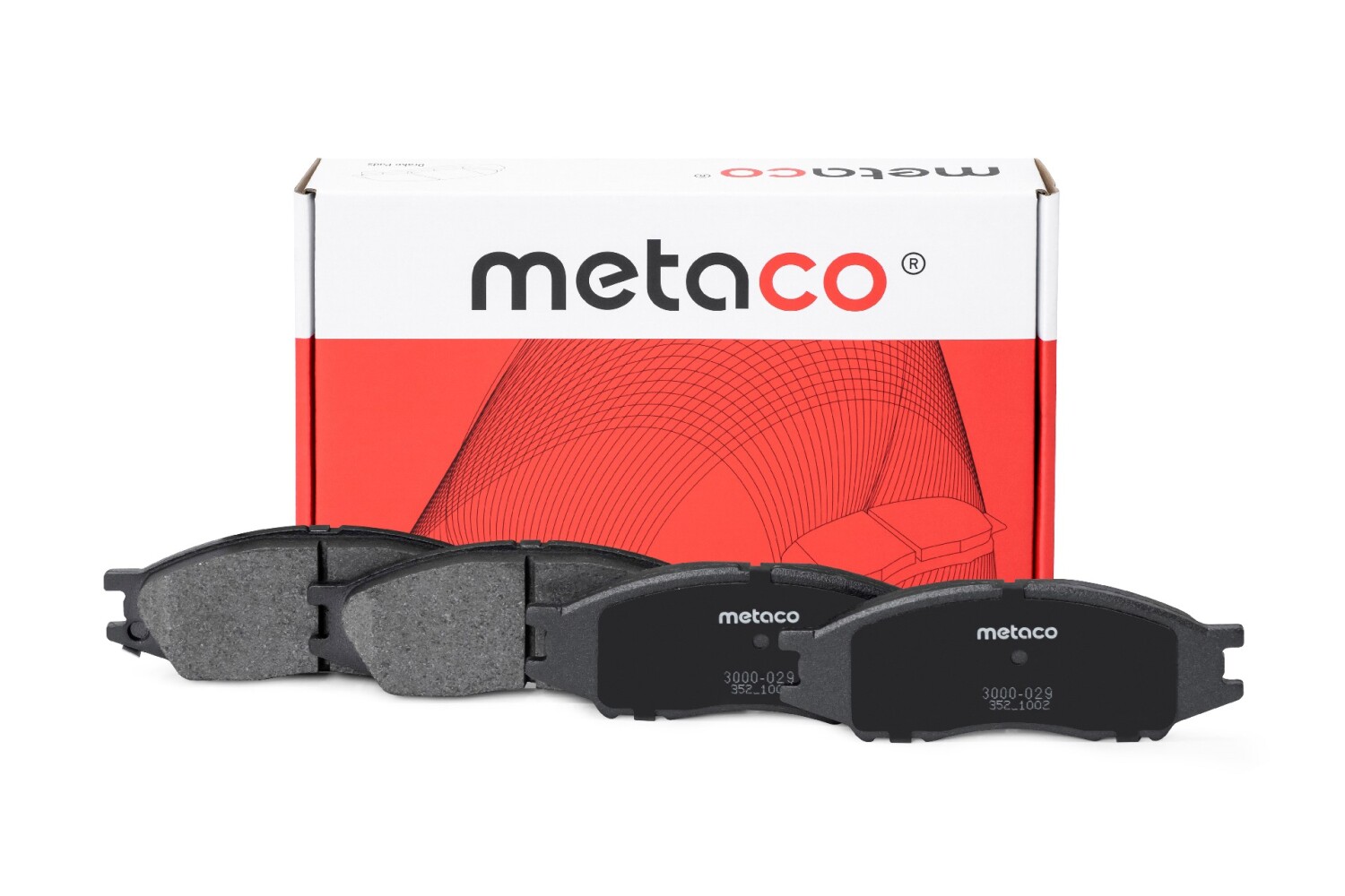 METACO 3000029 Колодки тормозные дисковые | перед |