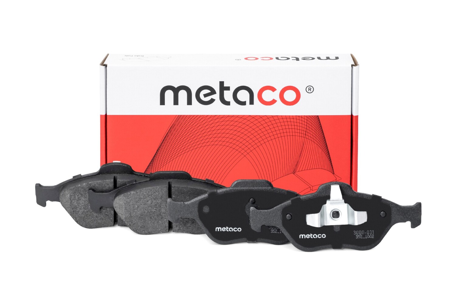METACO 3000031 Колодки тормозные дисковые | перед |