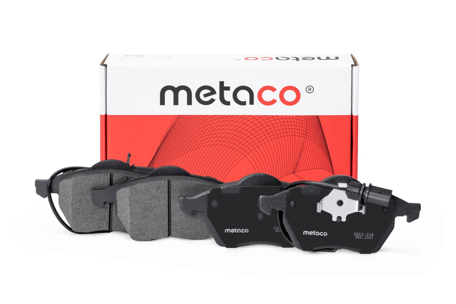 METACO 3000034 Колодки тормозные дисковые | перед |