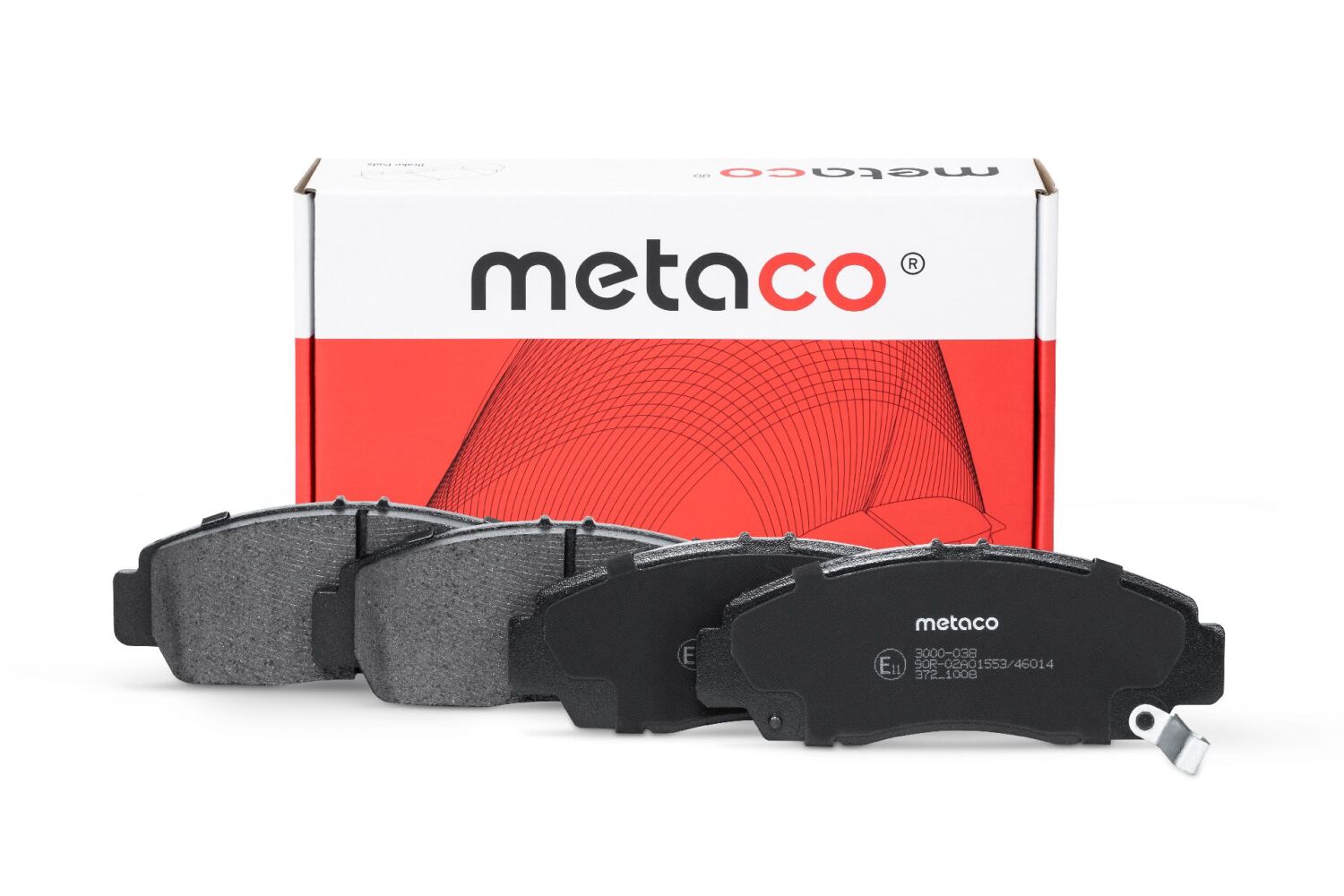 METACO 3000038 Колодки тормозные дисковые | перед |