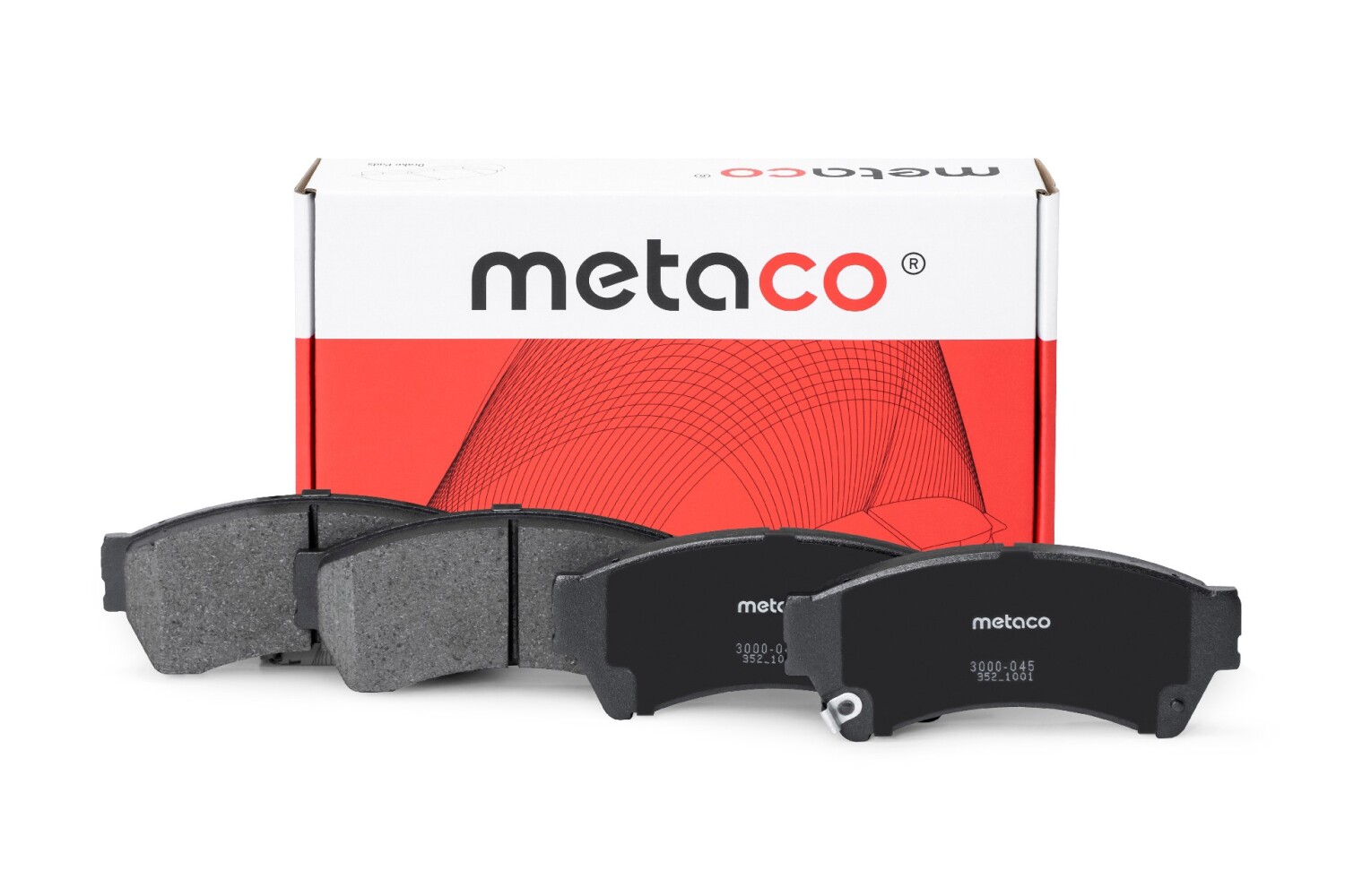 METACO 3000045 Колодки тормозные дисковые | перед |