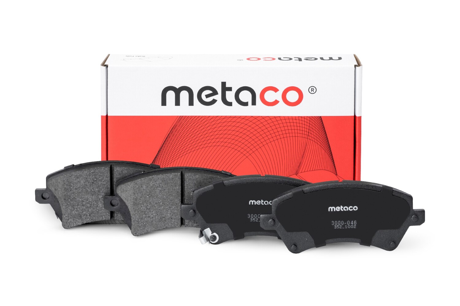 METACO 3000046 Колодки тормозные дисковые | перед |