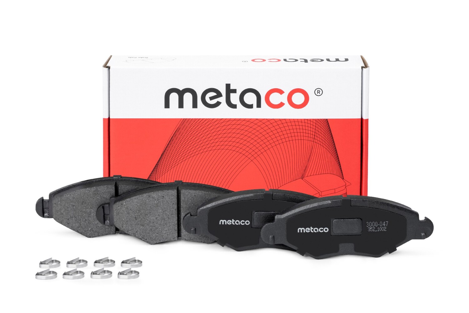 METACO 3000047 Колодки тормозные дисковые | перед |