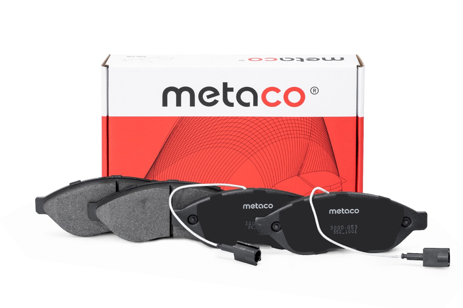 METACO 3000053 Колодки тормозные дисковые | перед |