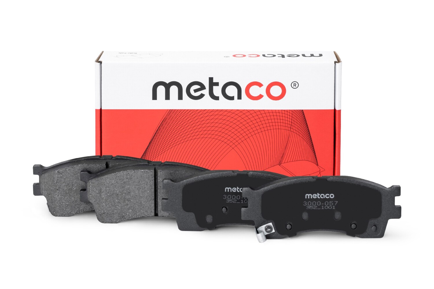 METACO 3000057 Колодки тормозные дисковые | перед |