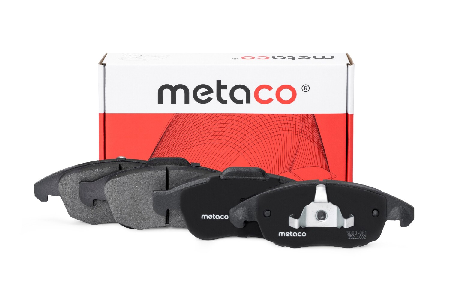 METACO 3000061 Колодки тормозные дисковые | перед |