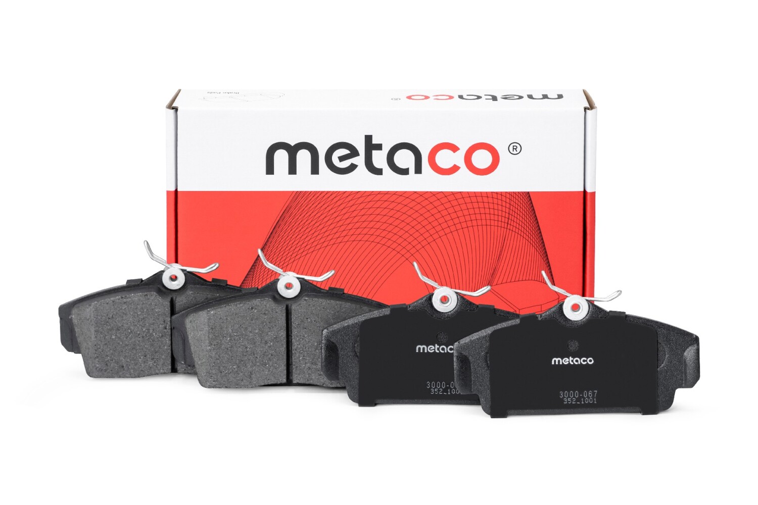 METACO 3000067 Колодки тормозные дисковые | перед |