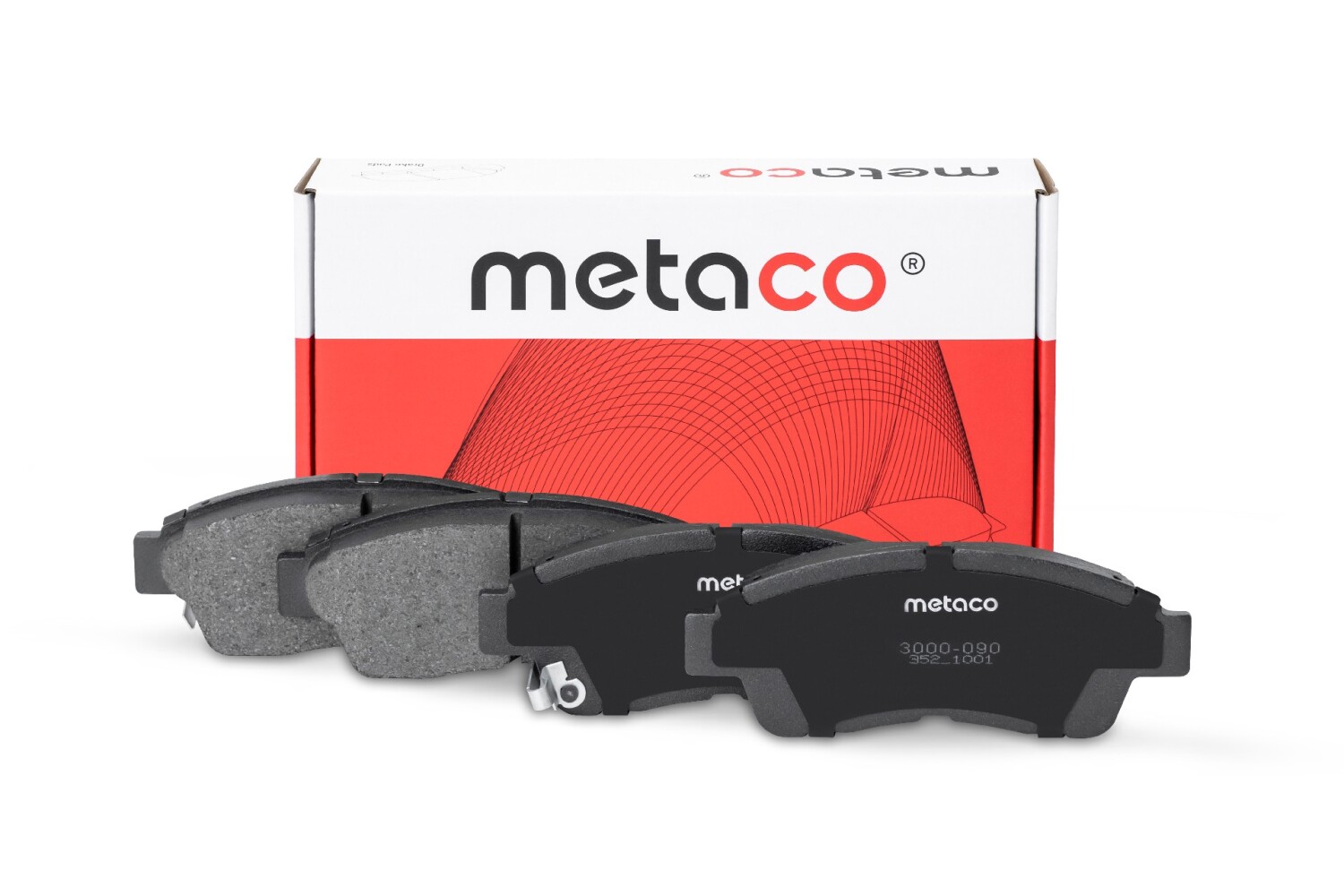 METACO 3000090 Колодки тормозные дисковые | перед |