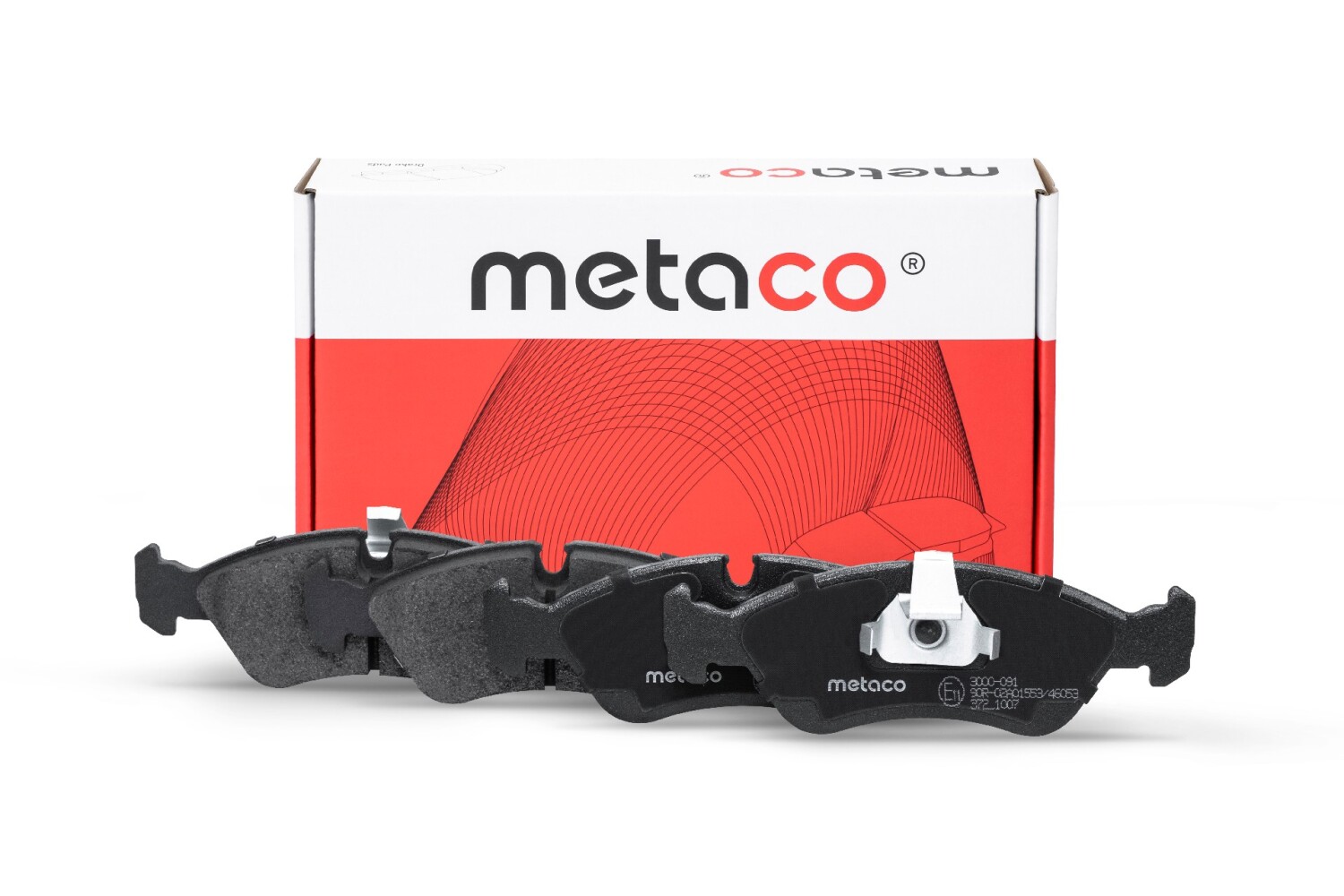 METACO 3000091 Колодки тормозные дисковые | перед |