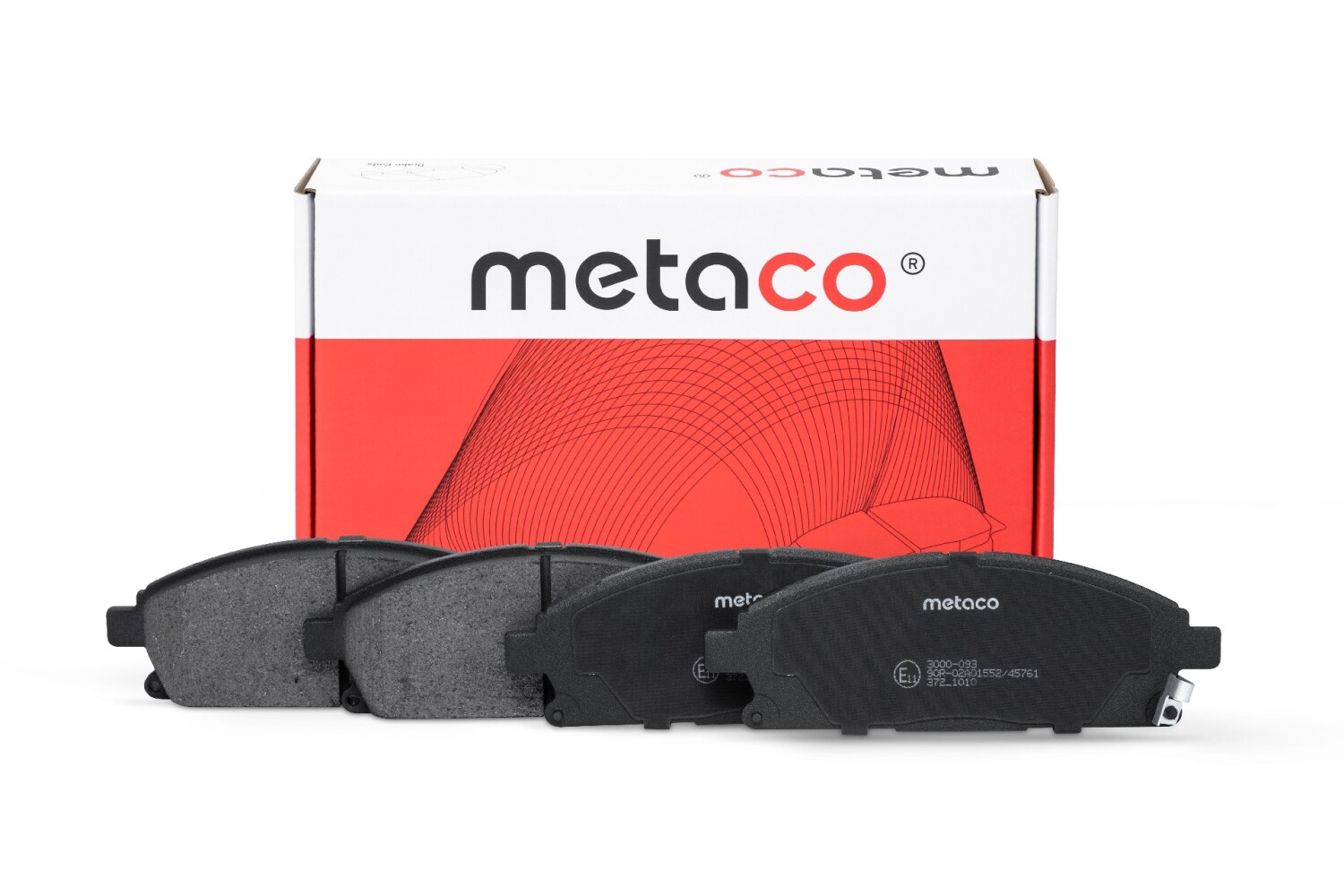 METACO 3000093 Колодки тормозные дисковые | перед |
