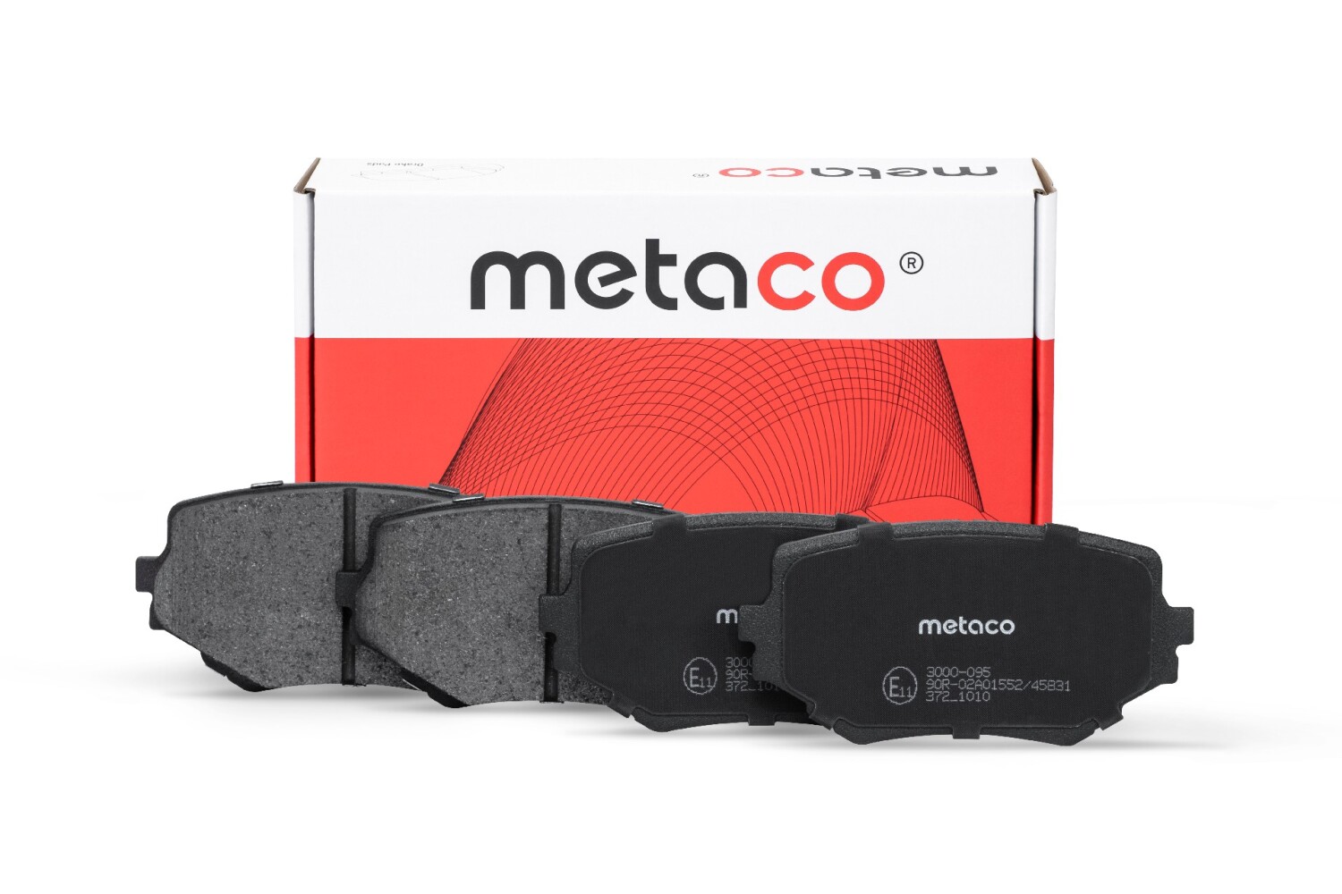 METACO 3000095 Колодки тормозные дисковые | перед |