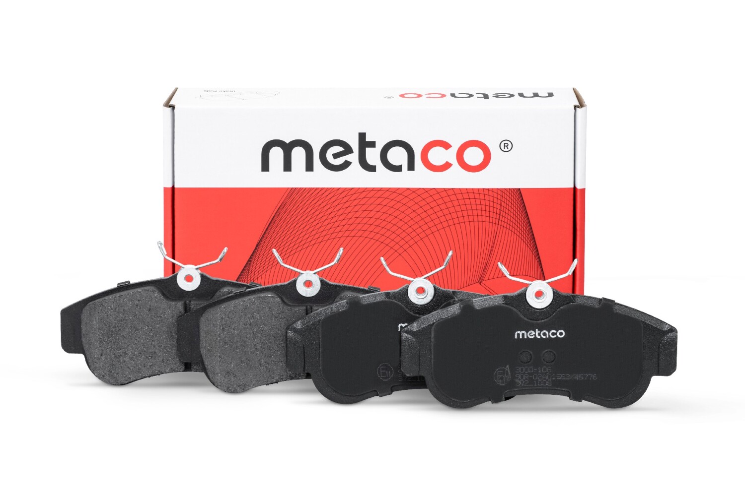 METACO 3000106 Колодки тормозные дисковые | перед |