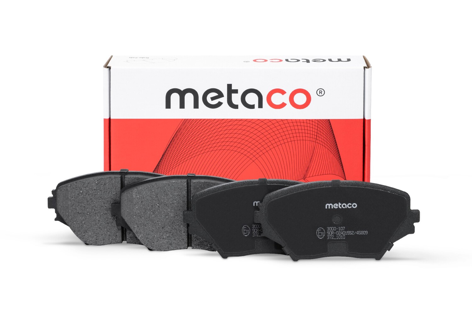 METACO 3000107 Колодки тормозные дисковые | перед |