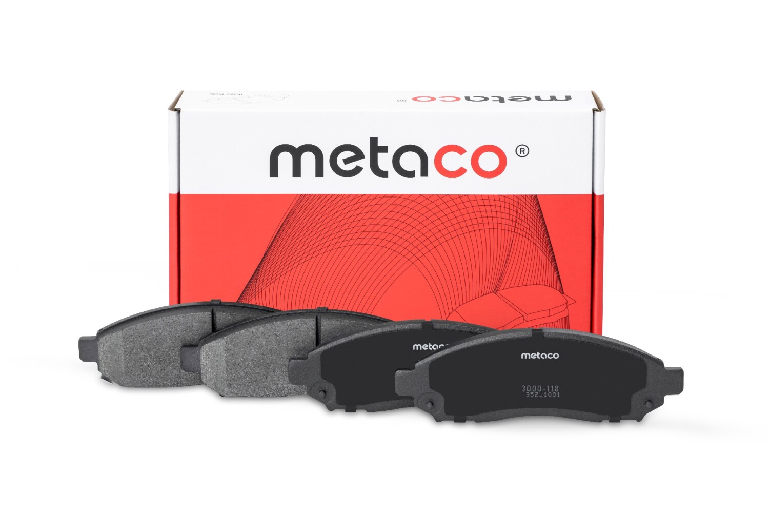METACO 3000118 Колодки тормозные дисковые | перед |