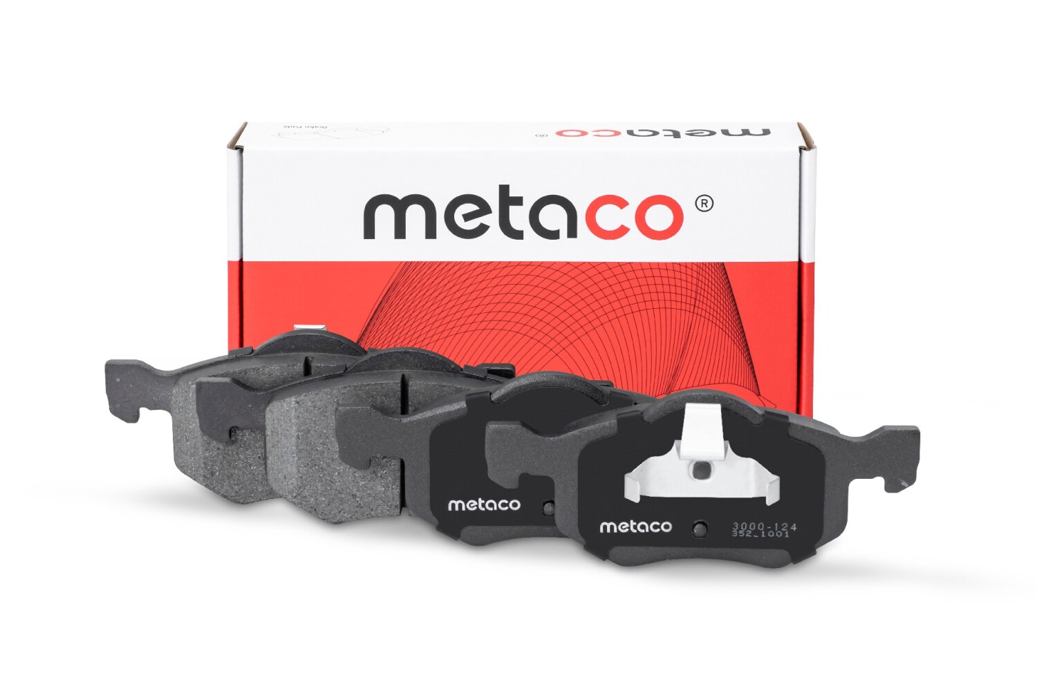 METACO 3000124 Колодки тормозные дисковые | перед |