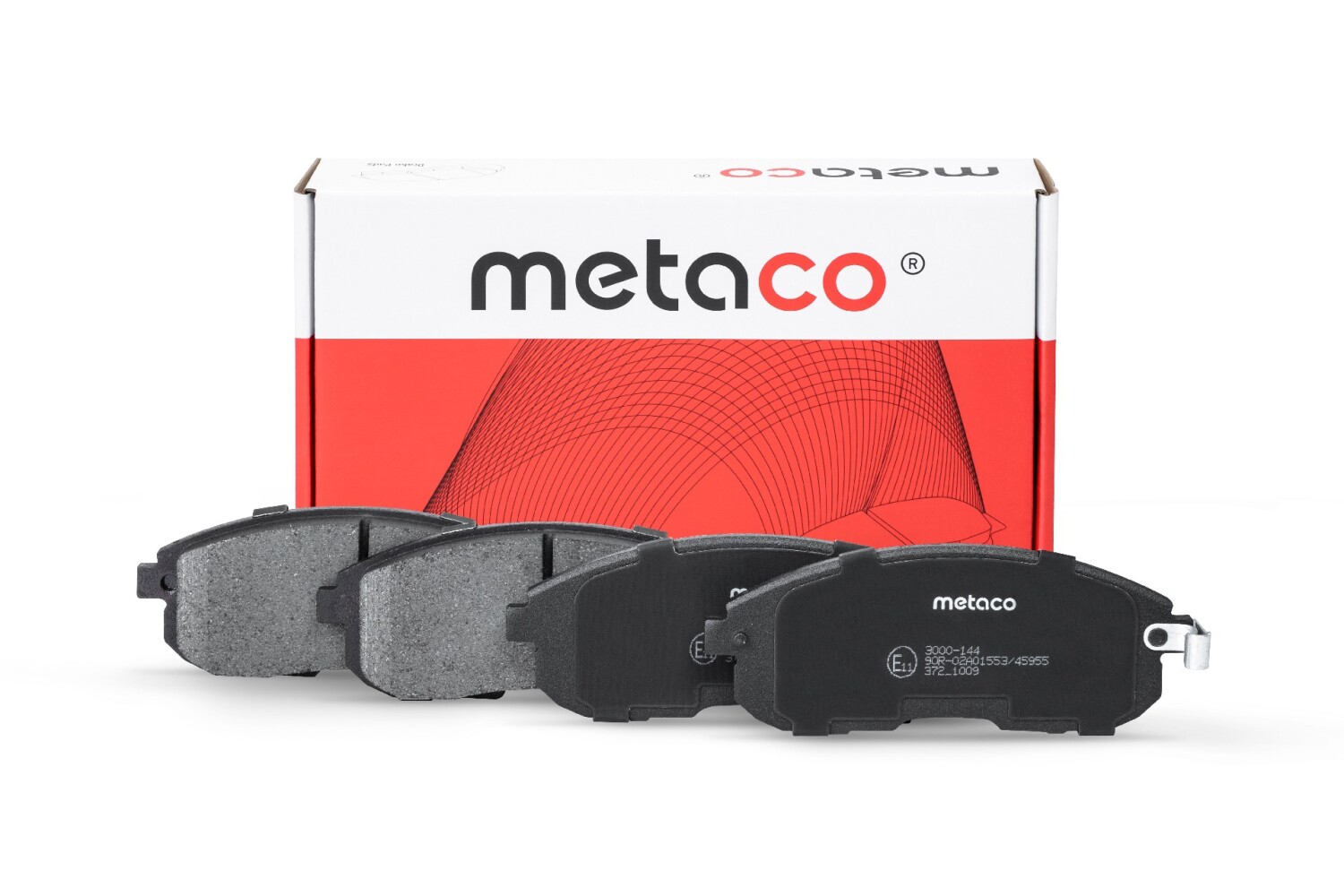 METACO 3000144 Колодки тормозные дисковые | перед |