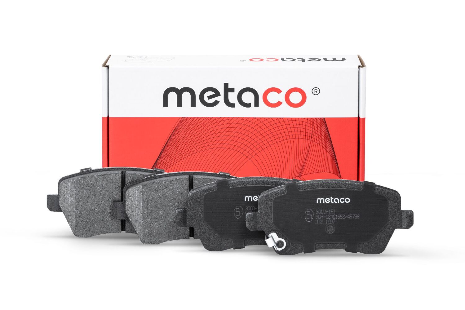 METACO 3000151 Колодки тормозные дисковые | перед |