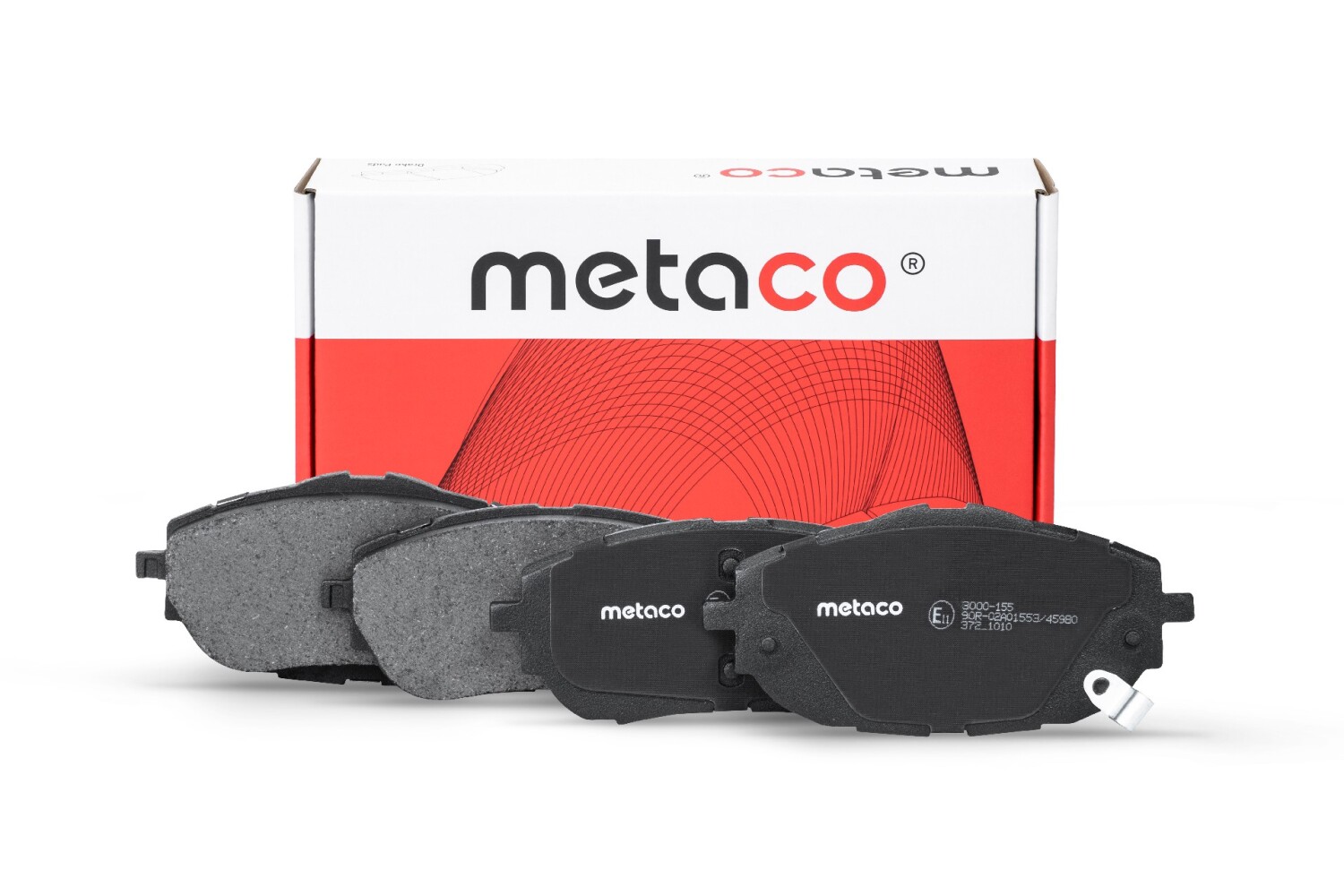 METACO 3000155 Колодки тормозные дисковые | перед |
