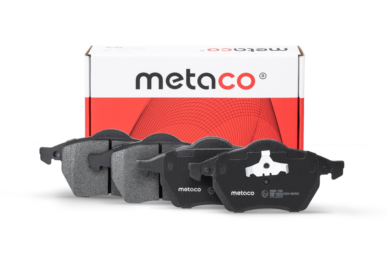 METACO 3000156 Колодки тормозные дисковые | перед |