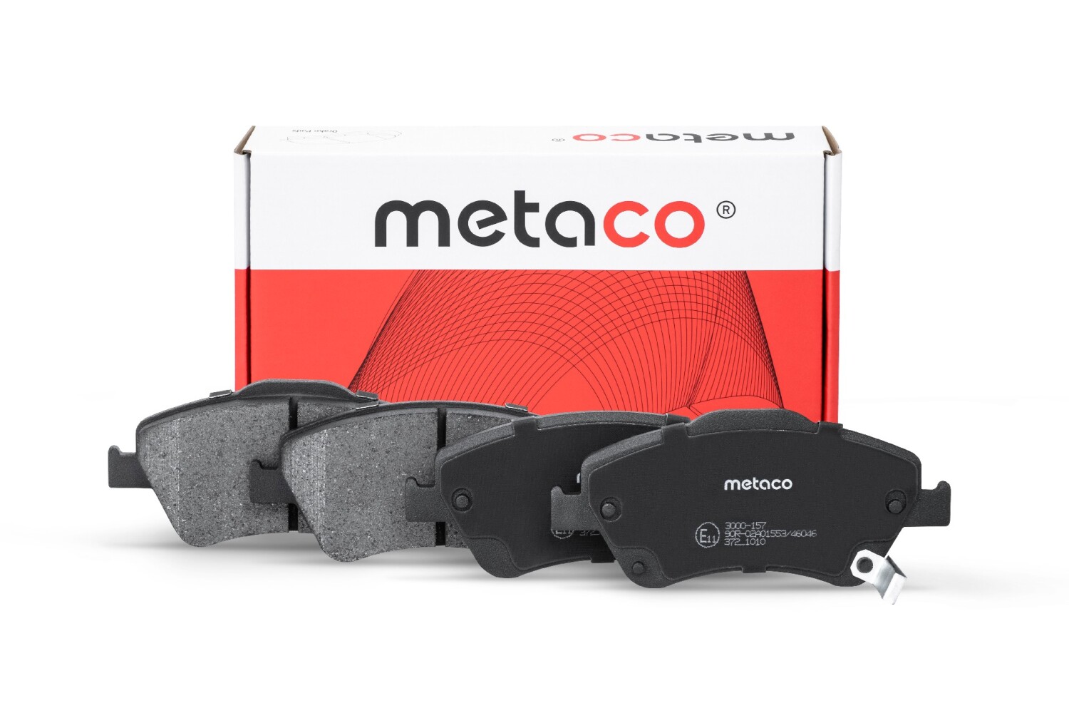 METACO 3000157 Колодки тормозные дисковые | перед |