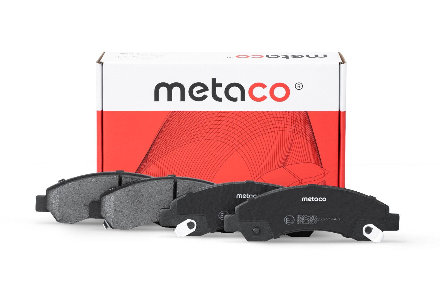 METACO 3000165 Колодки тормозные передние к-кт