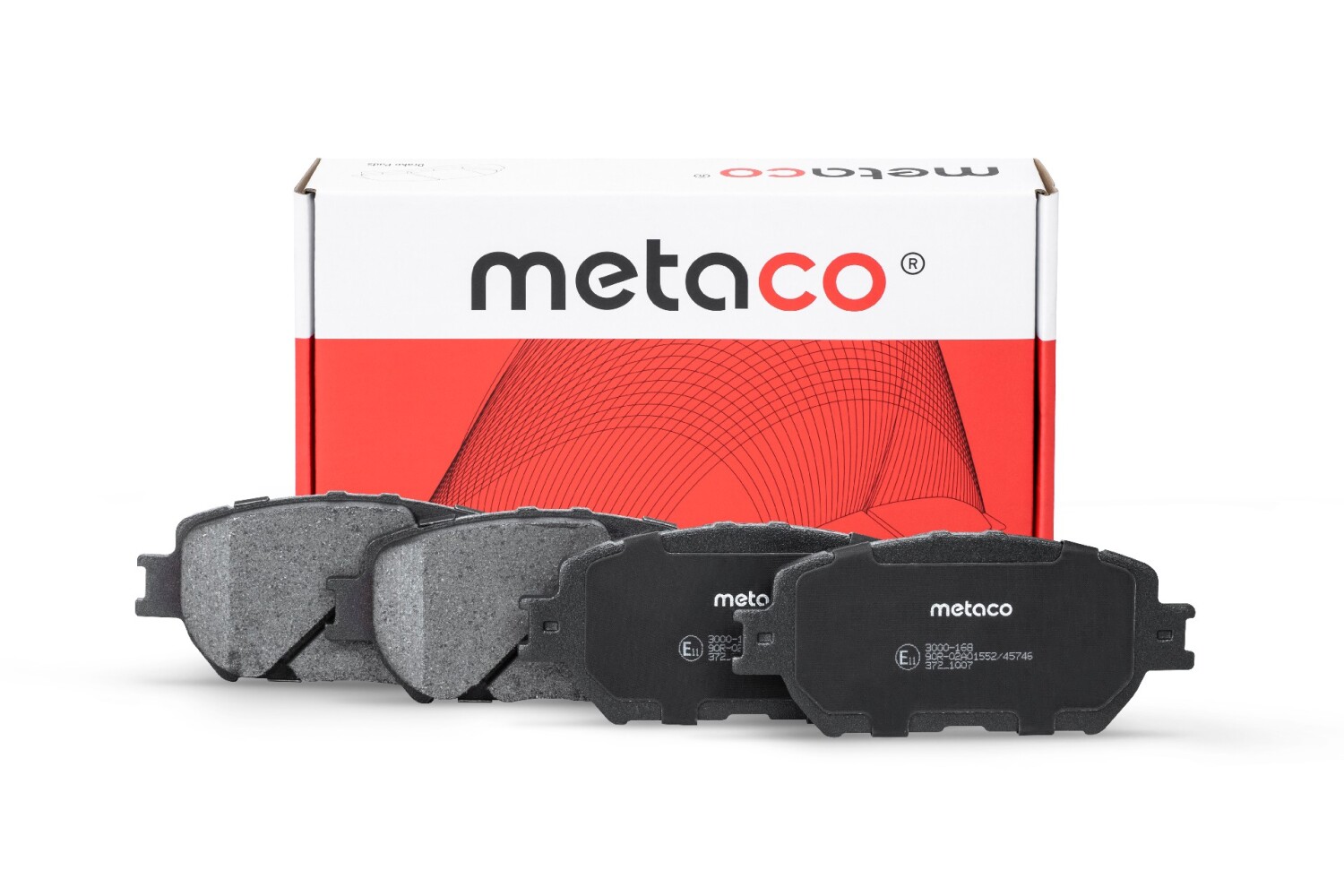 METACO 3000168 Колодки тормозные дисковые | перед |