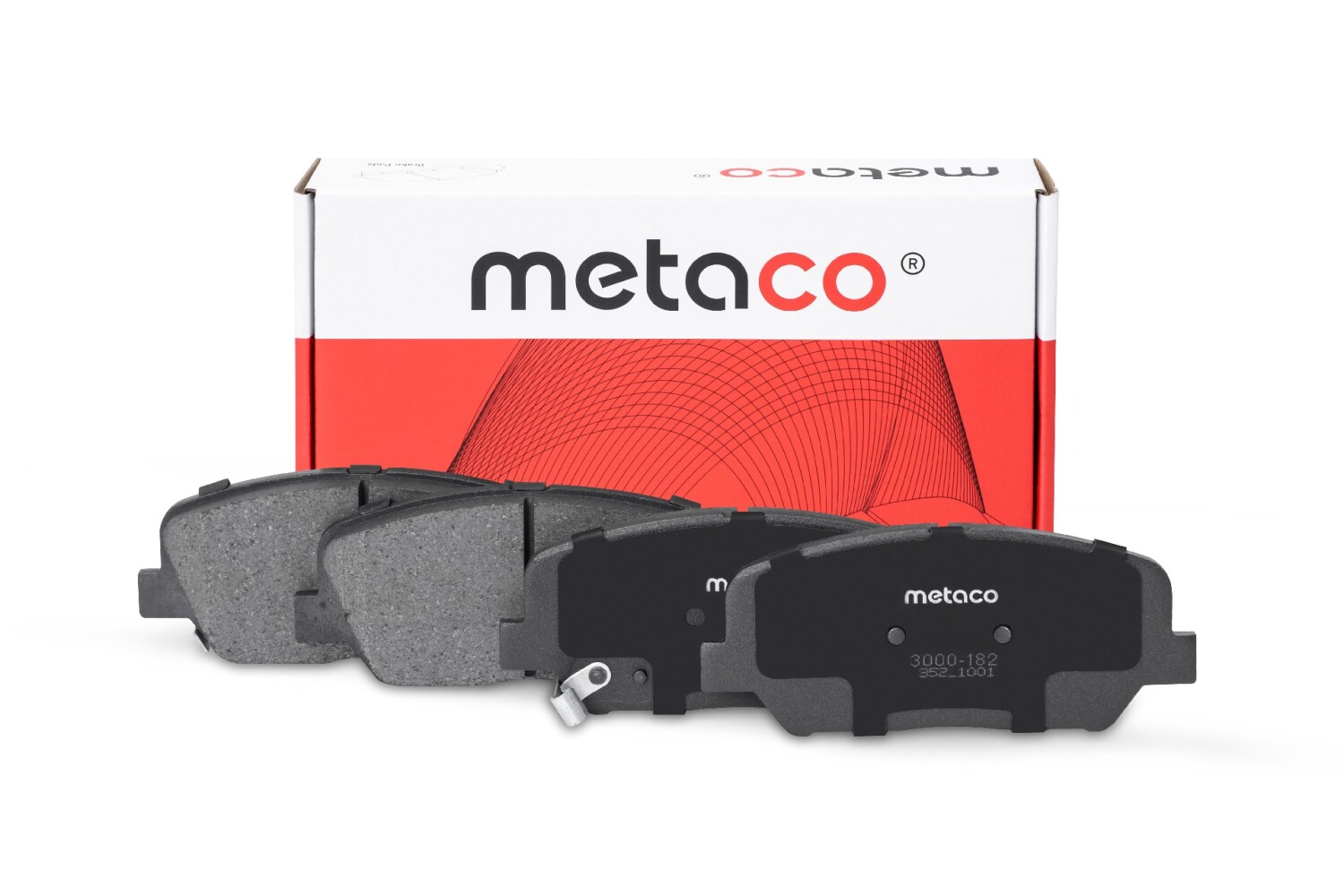 METACO 3000182 Колодки тормозные дисковые | перед |