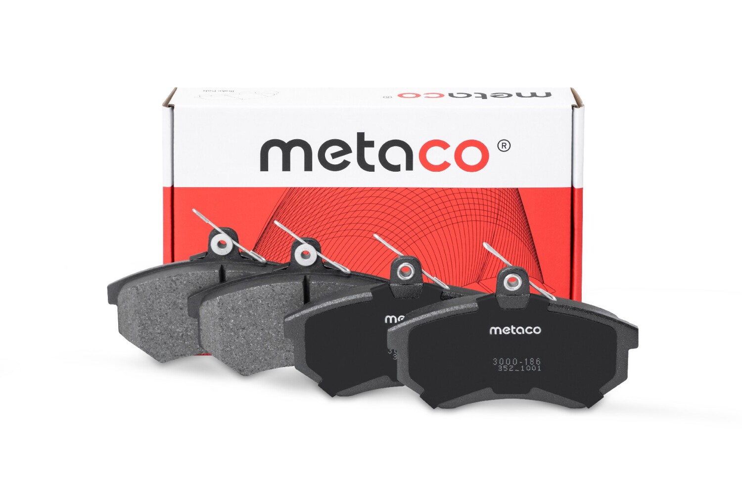 METACO 3000186 Колодки тормозные передние к-кт