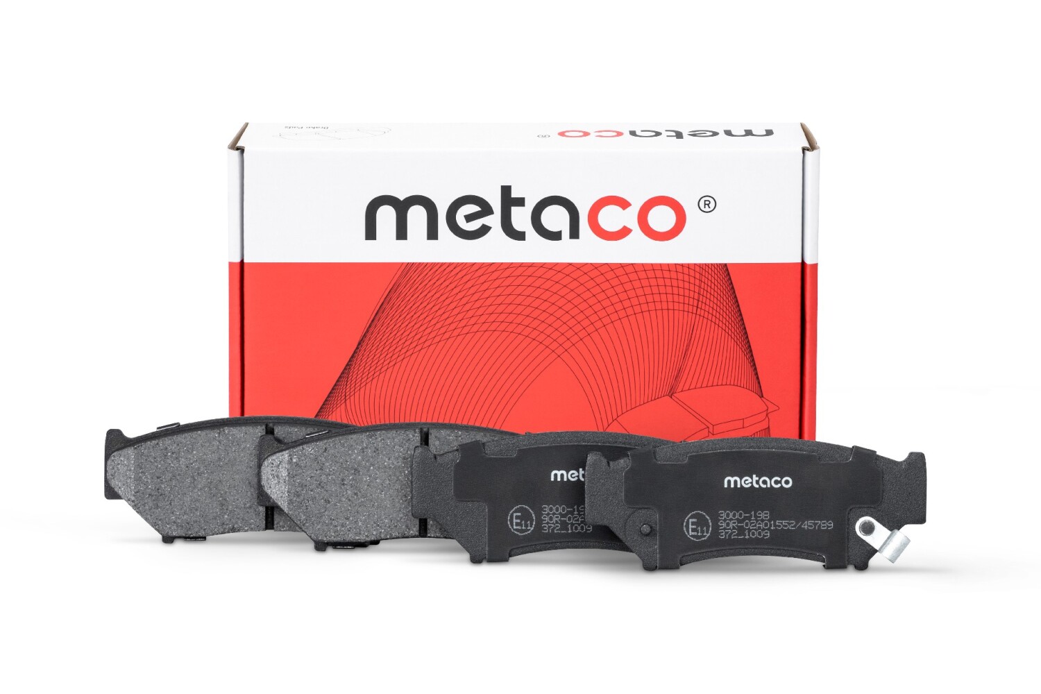 METACO 3000198 Колодки тормозные дисковые | перед |