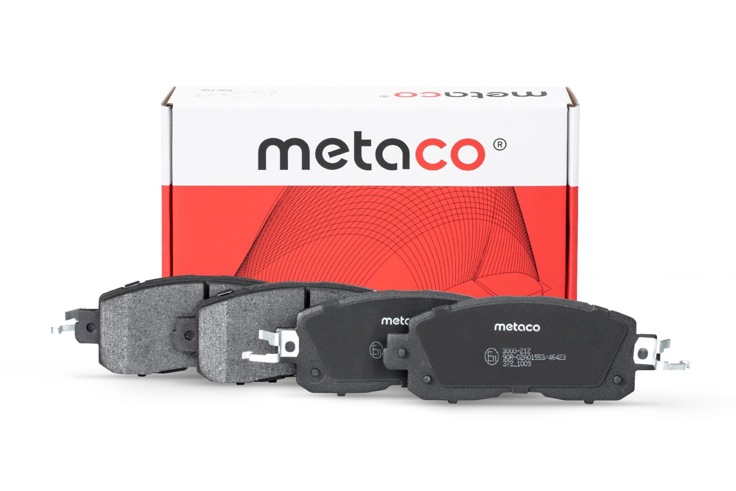 METACO 3000212 Колодки тормозные дисковые | перед |