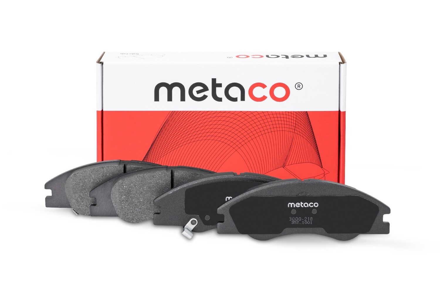 METACO 3000218 Колодки тормозные дисковые | перед |