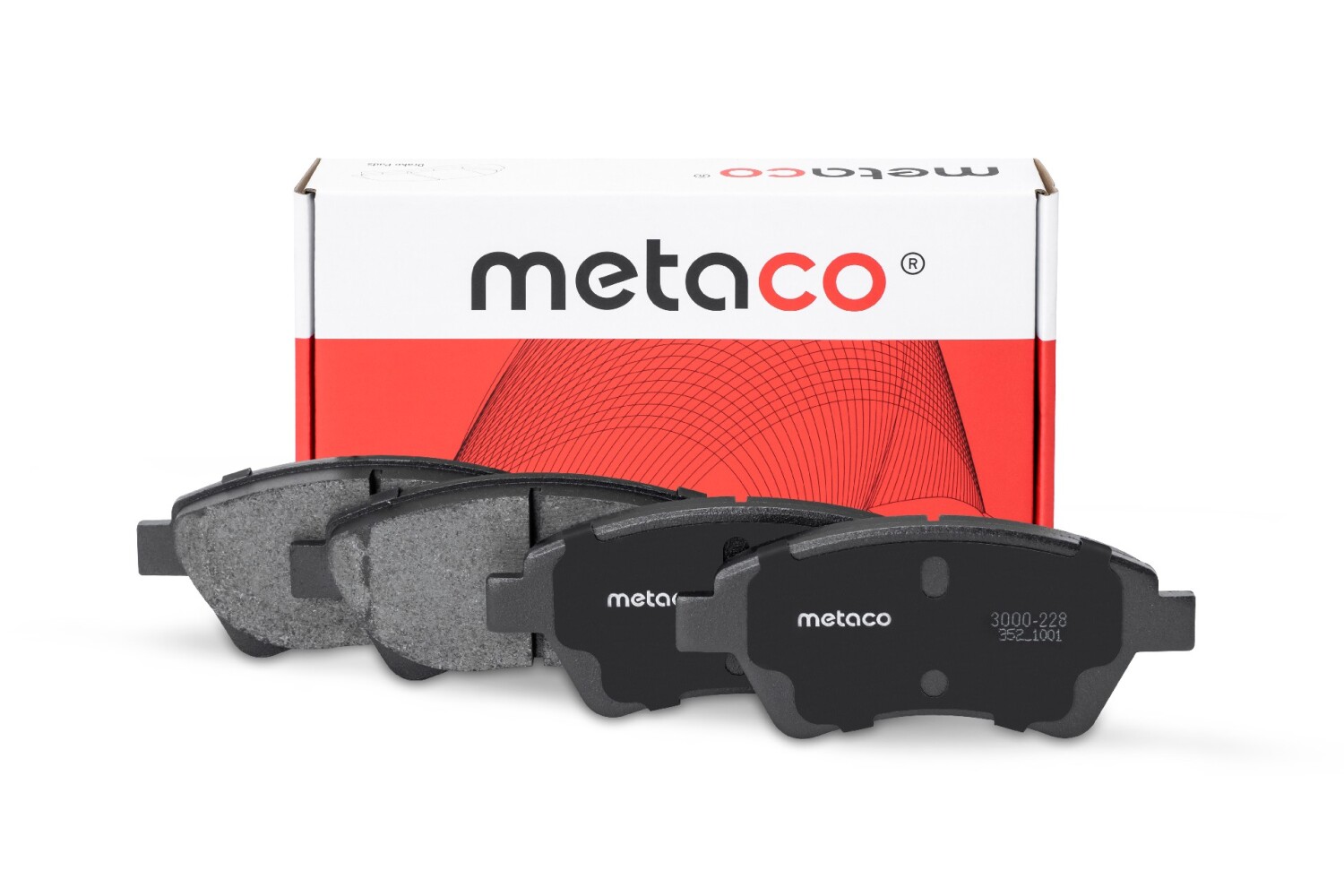 METACO 3000228 Колодки тормозные передние к-кт
