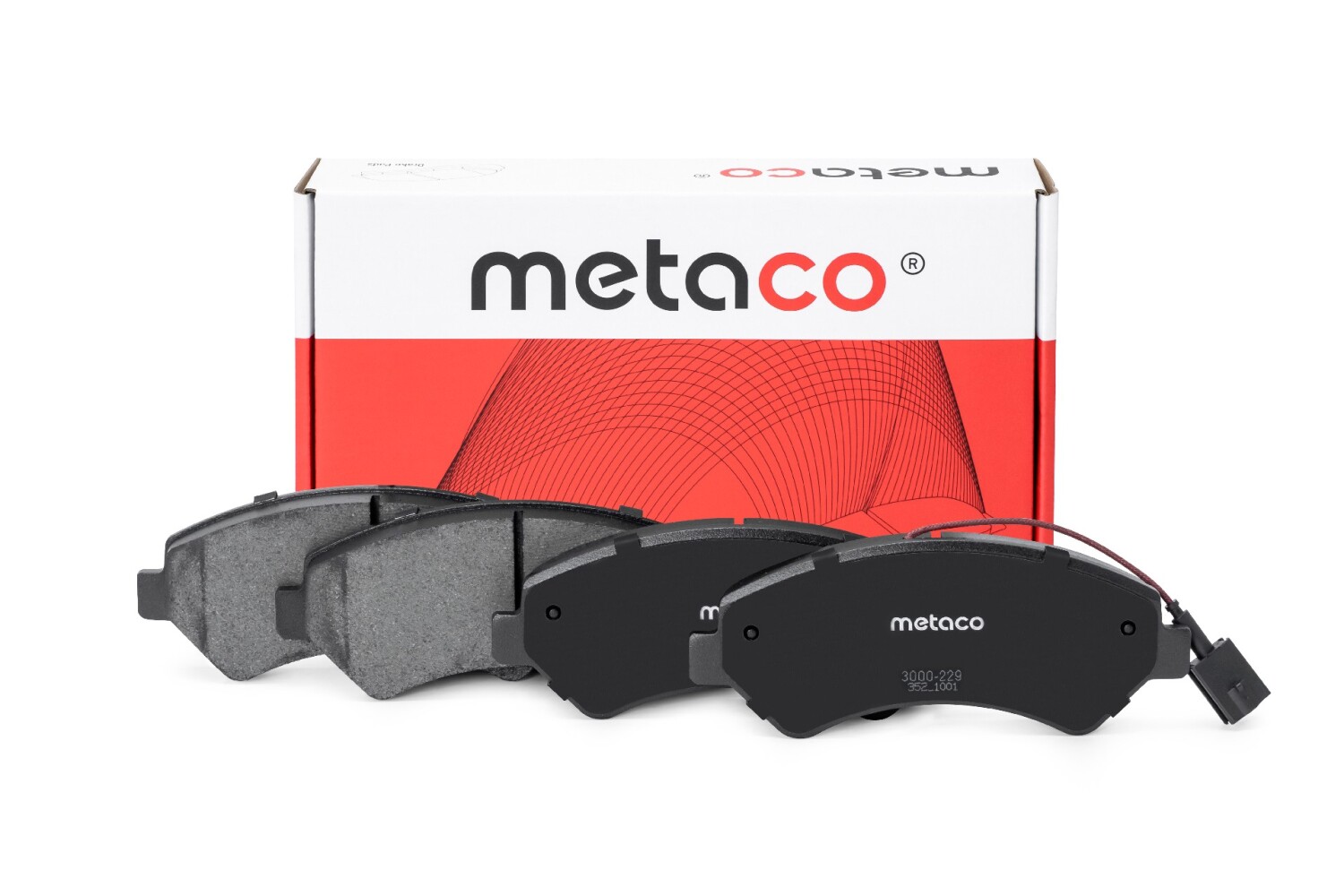 METACO 3000229 Колодки тормозные дисковые | перед |