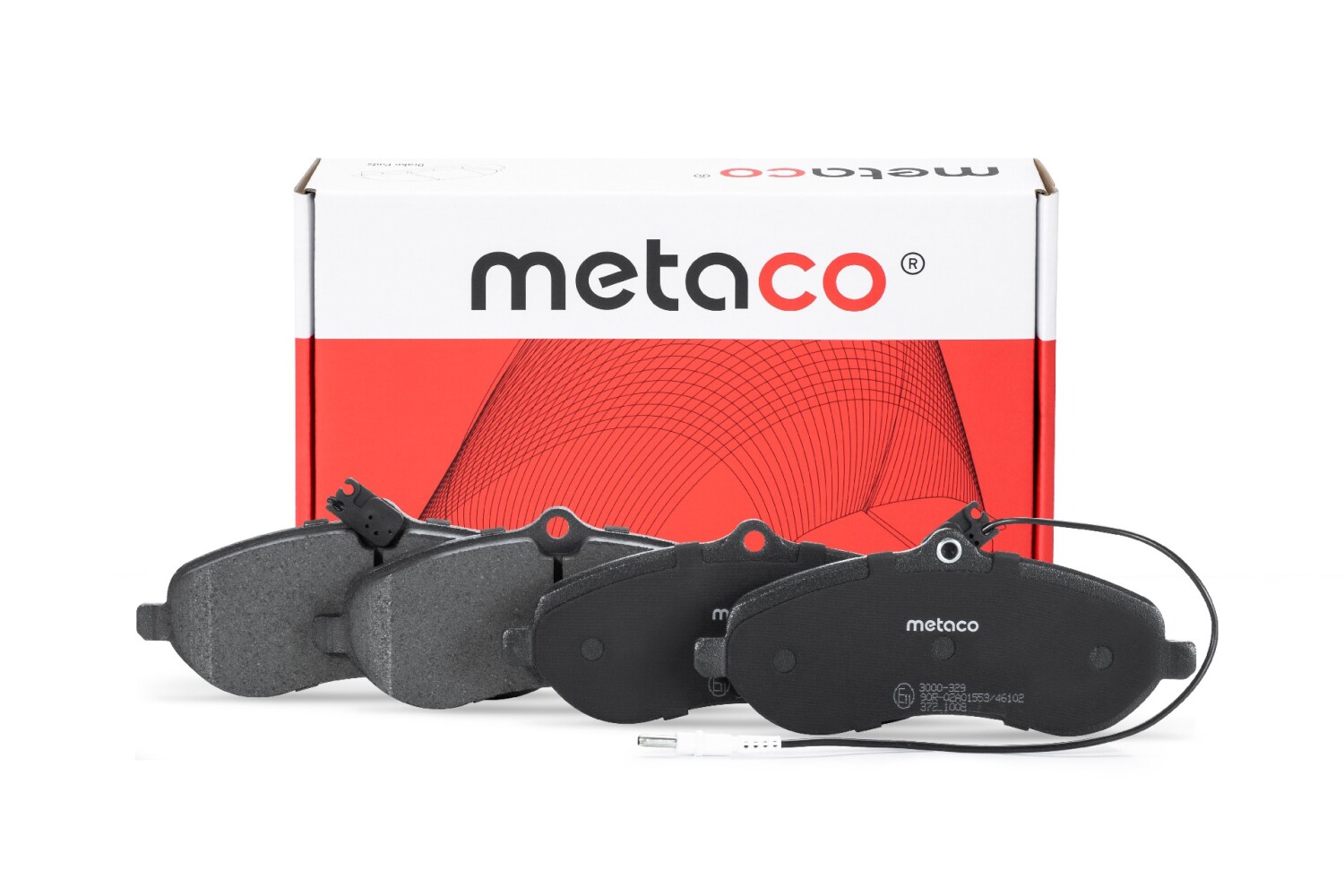 METACO 3000329 Колодки тормозные передние к-кт