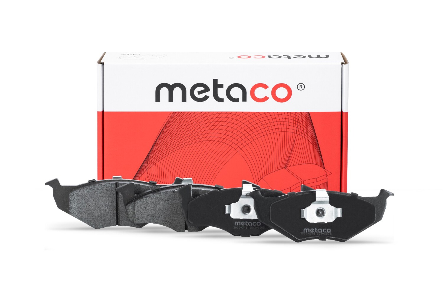 METACO 3000346 Колодки тормозные передние к-кт