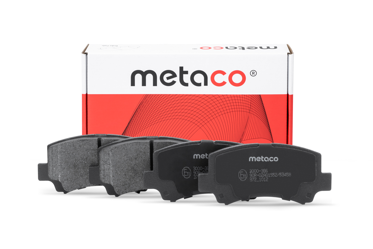 METACO 3000386 Колодки тормозные передние к-кт