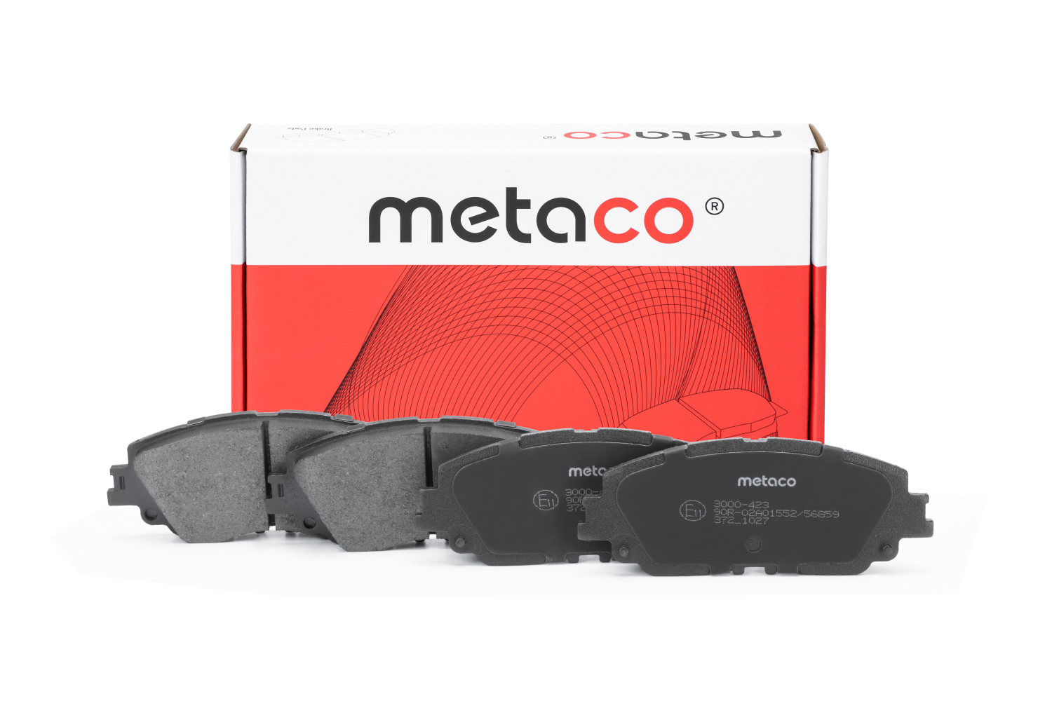 METACO 3000423 Колодки тормозные дисковые | перед |