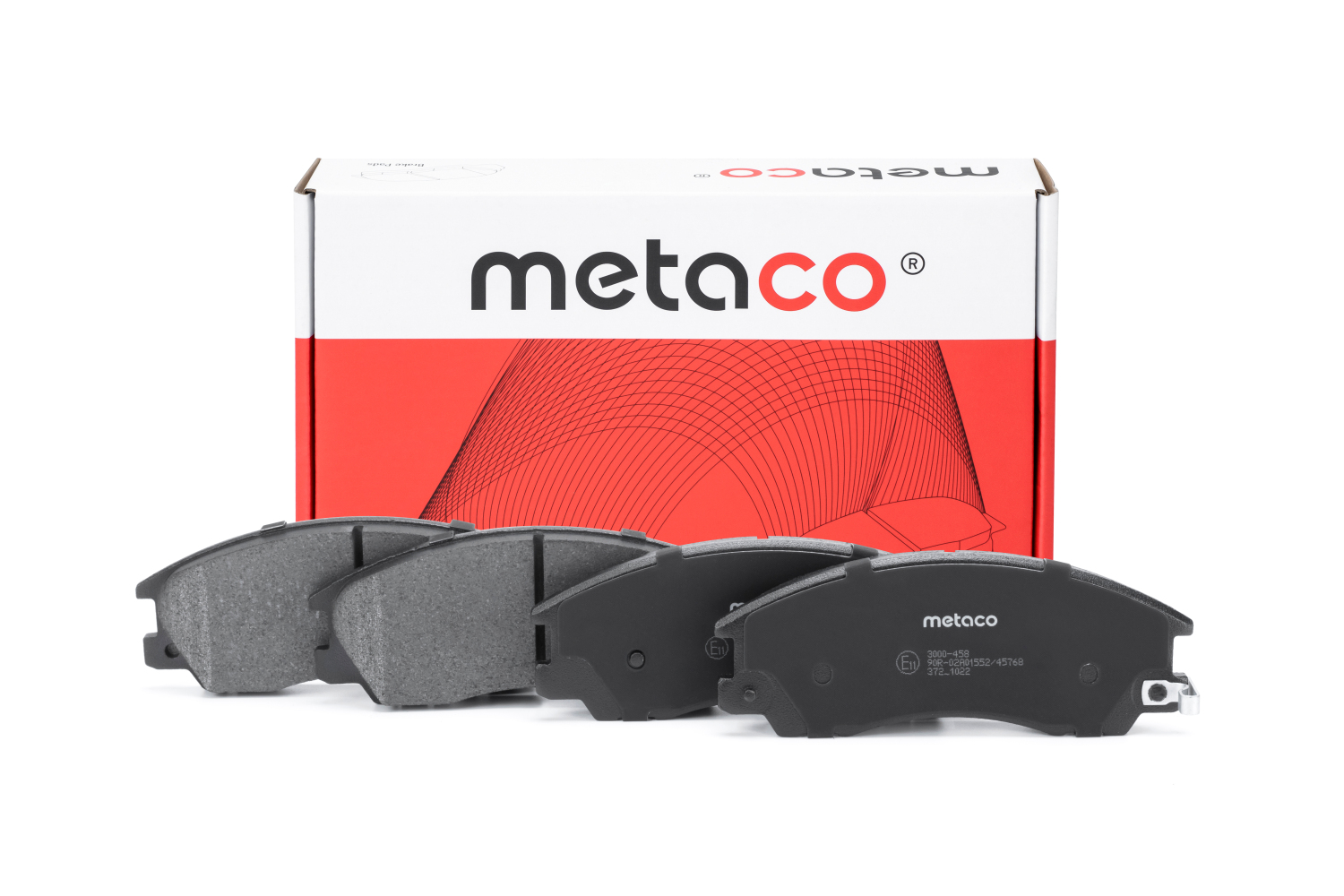 METACO 3000458 Колодки тормозные дисковые | перед |
